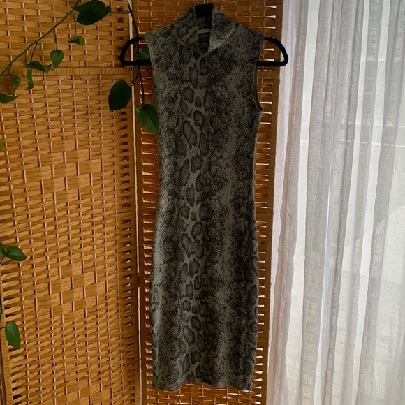 Antistar - snake print bodycon dress - size XS - Picture 1 of 5